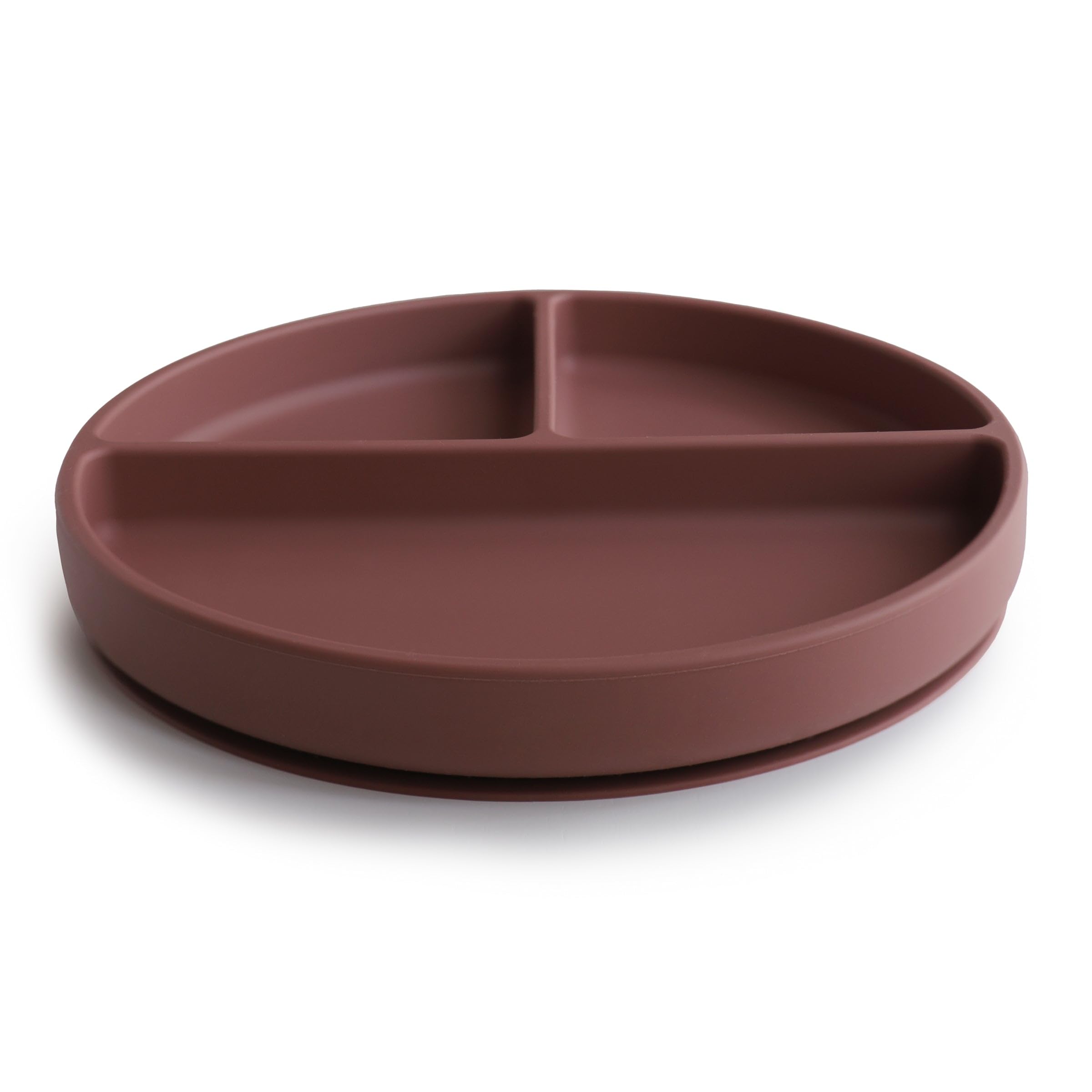 mushie Silicone Suction Plate | BPA-Free Non-Slip Design (Ivory)