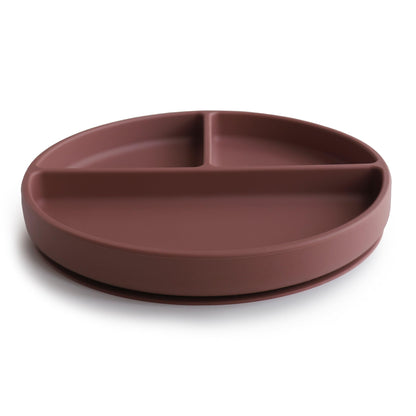 mushie Silicone Suction Plate | BPA-Free Non-Slip Design (Ivory)