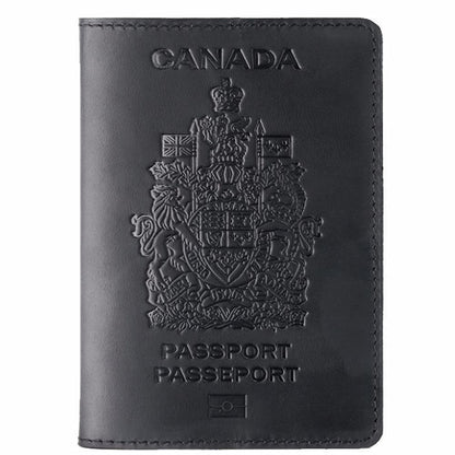 Genuine Leather Passport Covers for Canada Men&