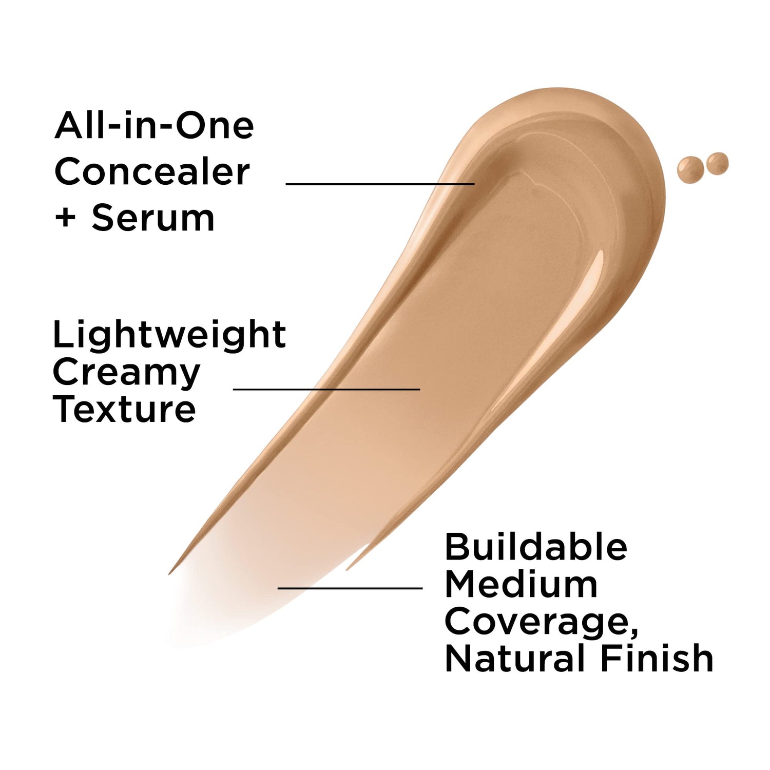 IT Cosmetics Bye Bye Dark Spots Concealer + Brightening Serum – 2% Niacinamide, Hyaluronic Acid &amp; Caffeine - Medium Coverage, Natural Finish, All Skin Types - 0.22 fl oz