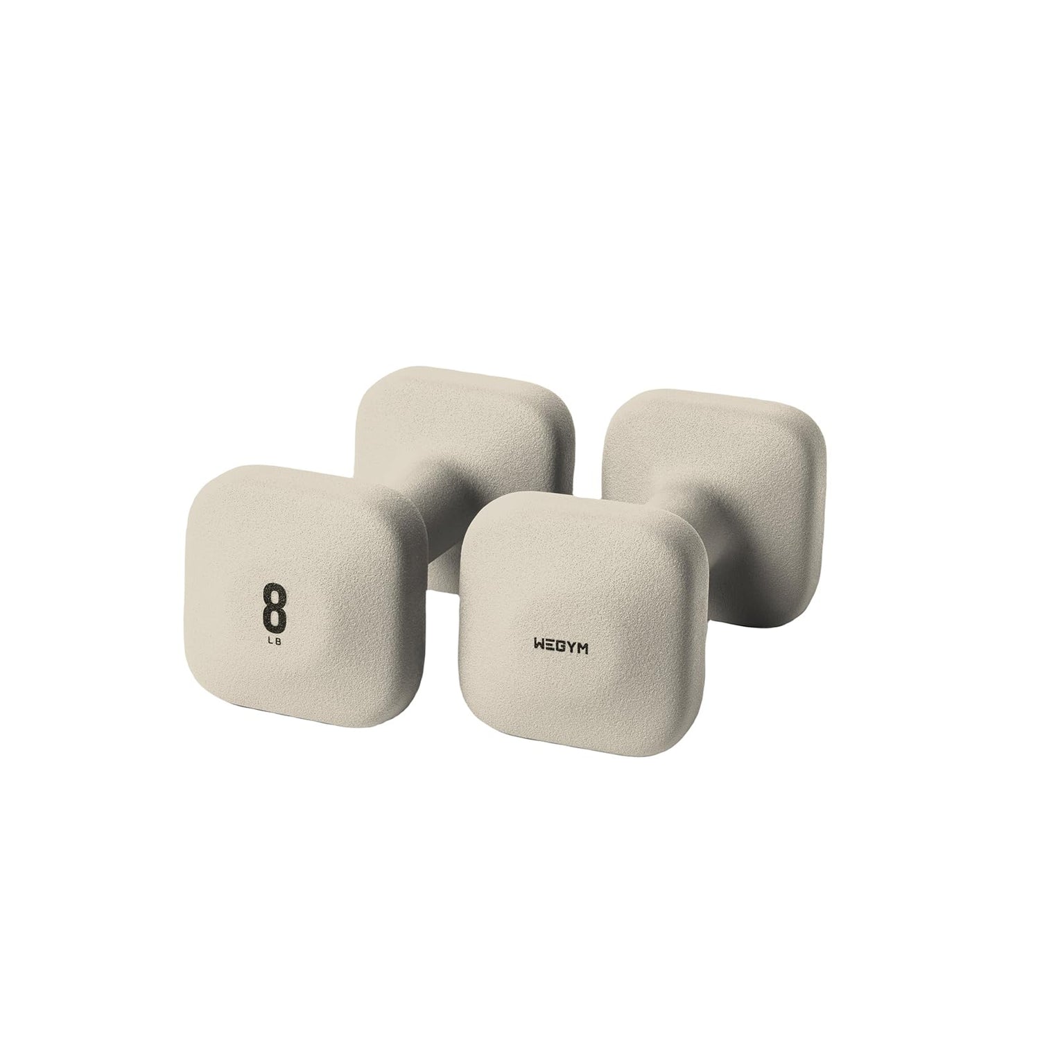 WeGym SafeGrip Dumbbells, Anti-Slip, Anti-Roll, Thick Handles, Free Weights, Square Dumbbells for Secure Workouts at Home, Weightlifting, and Personal Training