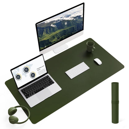 Non-Slip Desk Pad,Mouse Pad,Waterproof PVC Leather Desk Table Protector,Ultra Thin Large Desk Blotter, Easy Clean Laptop Desk Writing Mat for Office Work/Home/Decor(Pink, 23.6&quot; x 13.7&quot;)