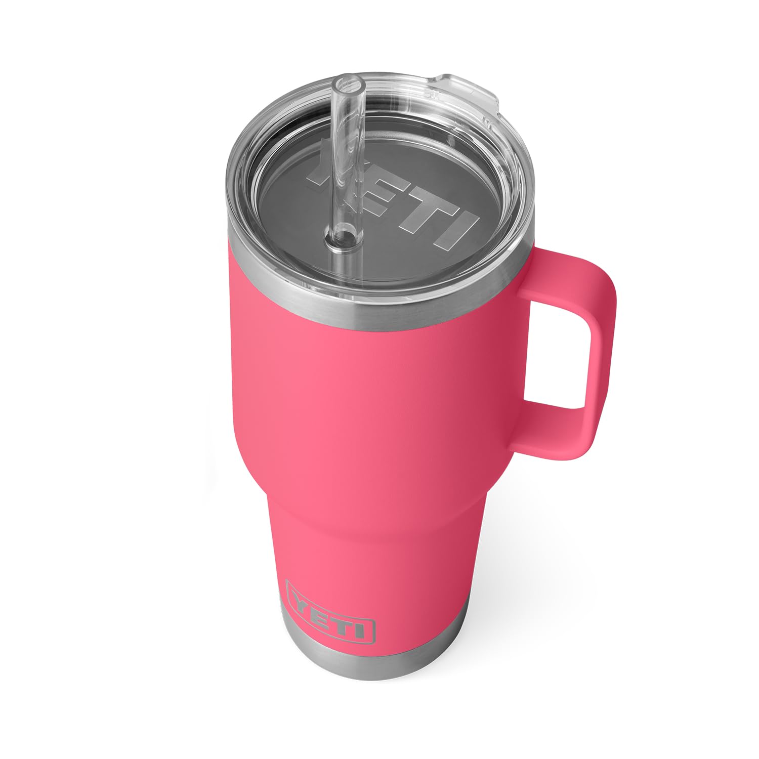 YETI Rambler Tumbler with Handle and Straw Lid, Vacuum Insulated Travel Mug, Stainless Steel