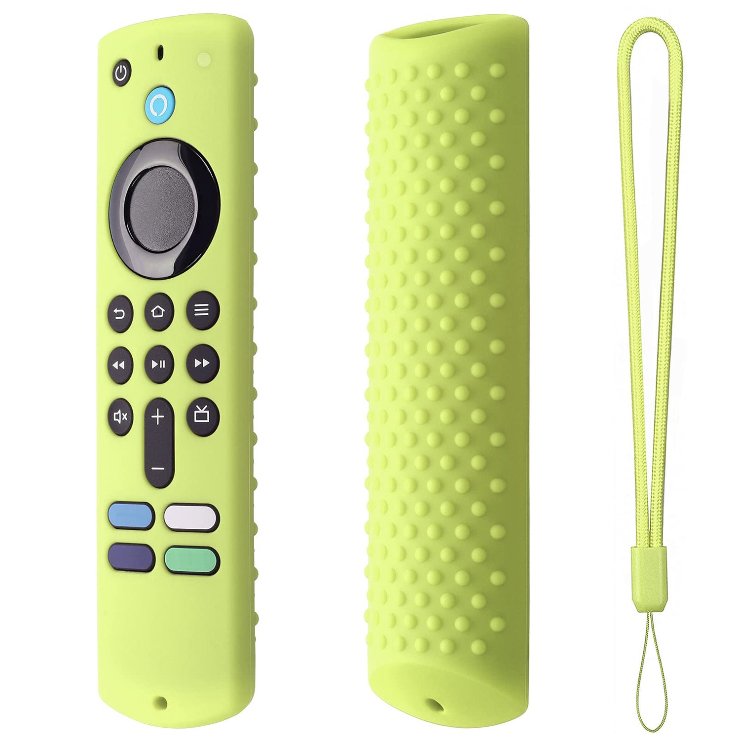Silicone Remote Cover for Fire TV Stick 4K (2nd Gen) 2023, Fire TV Stick (3rd Gen) 2021,Fire TV Stick 4k&amp;4K Max (2021 Release) Silicone Protective Case with Lanyard(Lavender Gray)