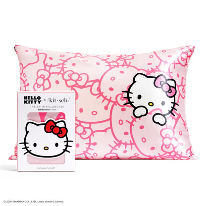 Kitsch Satin Pillowcase with Zipper for Hair &amp; Skin, Softer Than Silk Pillow Cases Queen, Smooth Pillow Covers, Machine Washable, Wrinkle-Free, Cooling Satin Pillow Cases Standard Size 19&quot;x26&quot;, Ivory