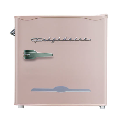 Frigidaire Coral EFR176- AMZ EFR176 Retro Mini Refrigerator-Energy Saving-Adjustable Thermostat Control-Side Mounted Bottle Opener-Ideal for for Dorm, Office, RV, Garage, Apartment 1.6 Cubic Feet