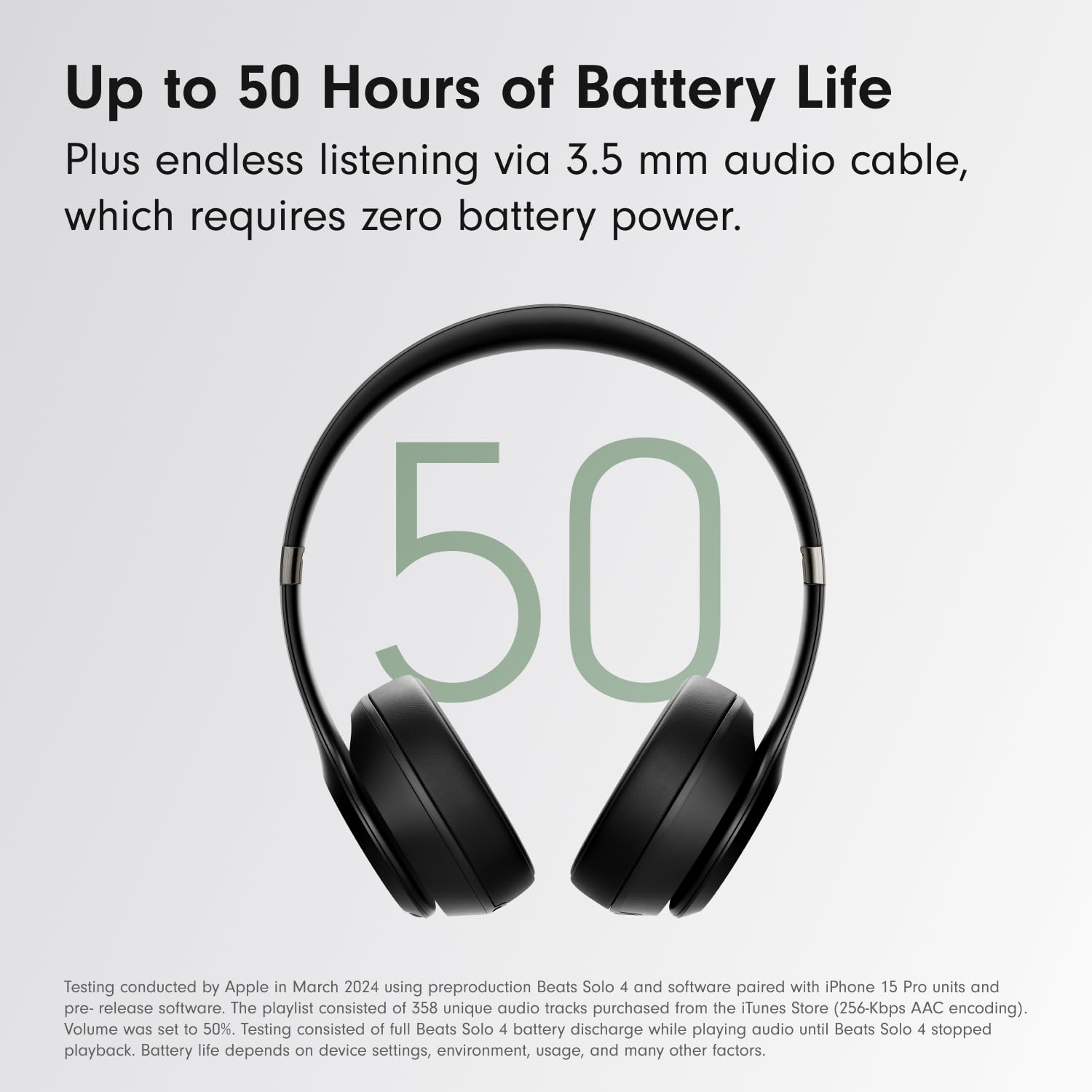 Beats Solo 4 - Wireless Bluetooth On-Ear Headphones, Apple &amp; Android Compatible, Up to 50 Hours of Battery Life - Cloud Pink
