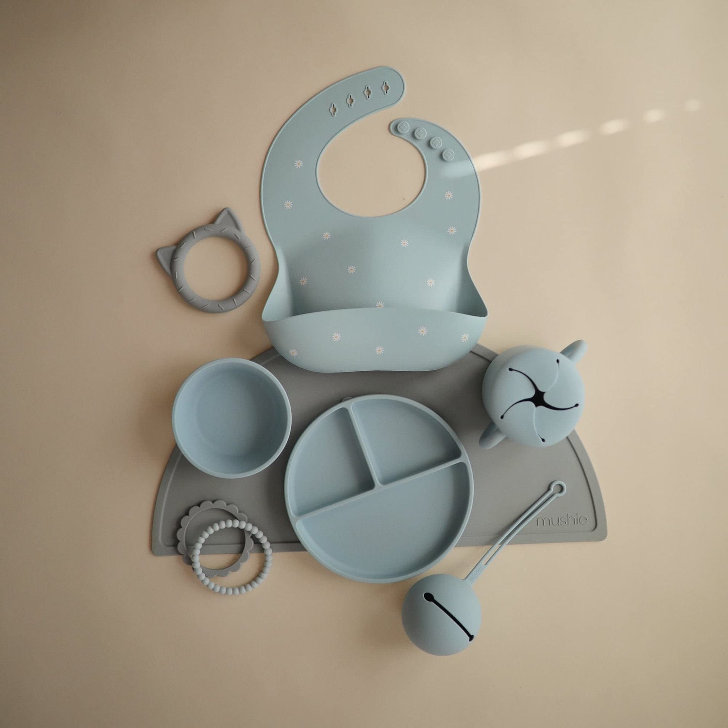 mushie Silicone Baby Teether Toy | Bunny