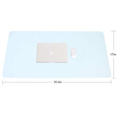 Non-Slip Desk Pad,Mouse Pad,Waterproof PVC Leather Desk Table Protector,Ultra Thin Large Desk Blotter, Easy Clean Laptop Desk Writing Mat for Office Work/Home/Decor(Pink, 23.6&quot; x 13.7&quot;)