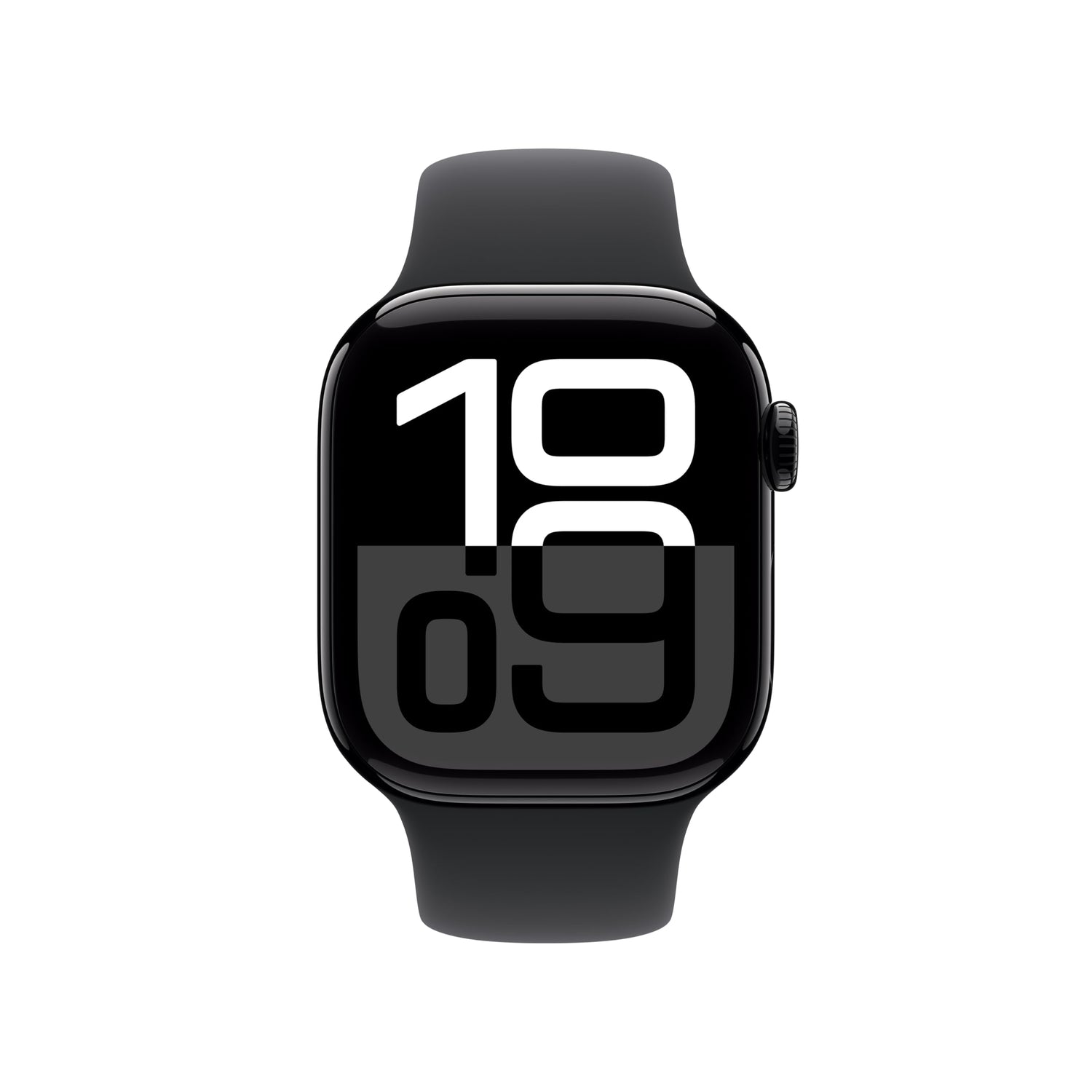 Apple Watch Series 10 [GPS 46mm] Smartwatch with Jet Black Aluminium Case with Black Sport Band. Fitness Tracker, ECG App, Always-On Retina Display, Water-Resistant