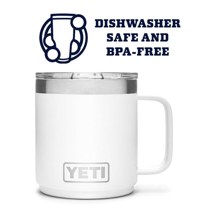 YETI Rambler 10 oz Stackable Mug, Vacuum Insulated, Stainless Steel with MagSlider Lid