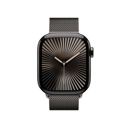 Apple Watch Series 10 [GPS 46mm] Smartwatch with Jet Black Aluminium Case with Black Sport Band. Fitness Tracker, ECG App, Always-On Retina Display, Water-Resistant