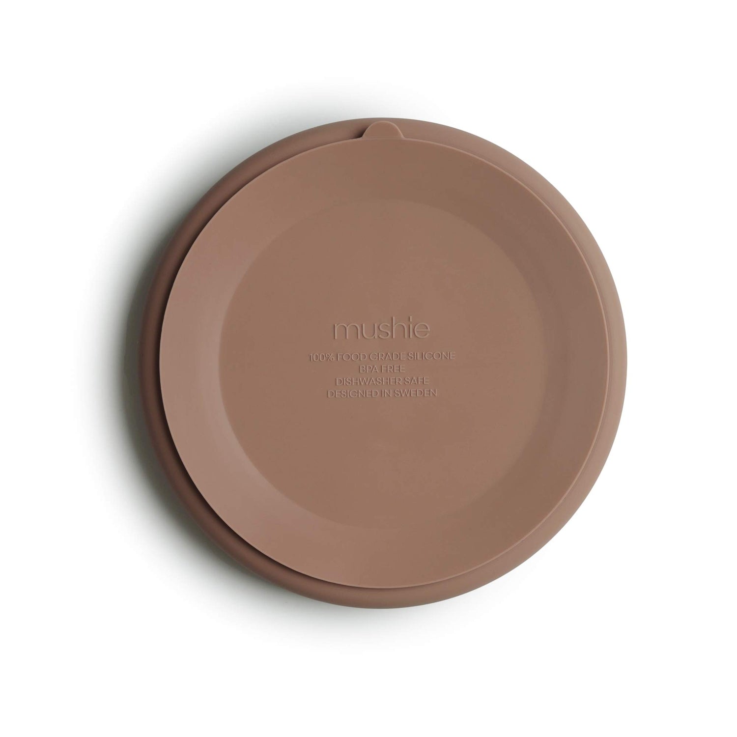 mushie Silicone Suction Plate | BPA-Free Non-Slip Design (Ivory)