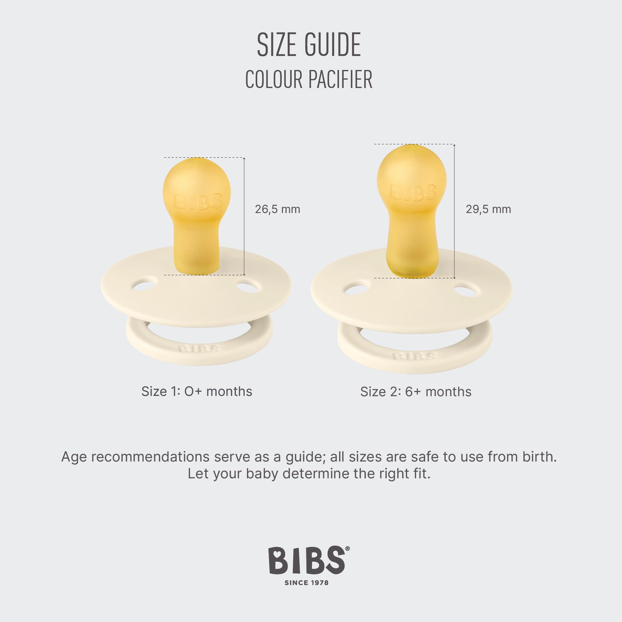 BIBS Pacifiers - Studio Collection | Natural Rubber Baby Pacifier | Set of 2 BPA-Free Soothers | Made in Denmark | (Blush mix, 0-6 Months)