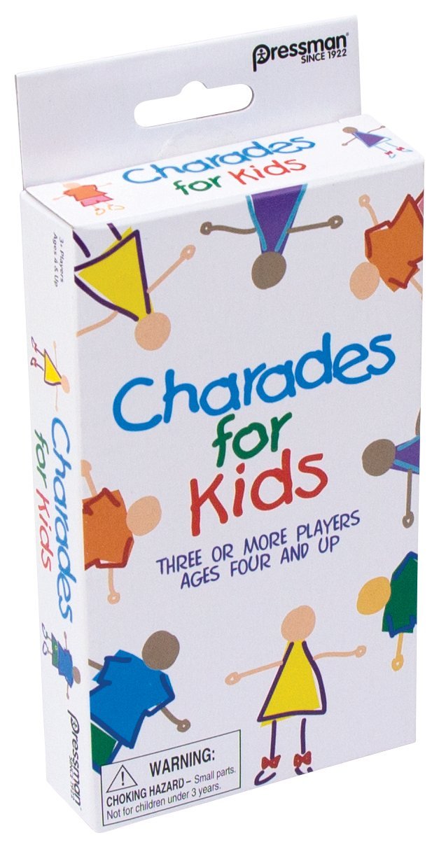 Pressman Charades for Kids Peggable-No Reading Required Family Game Multicolor
