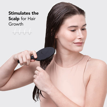 Kitsch Wet Dry Brush Detangling Brush - Soft Bristle Hair Brushes for Women | Straight &amp; Curly Hair Brush | Hairbrush for All Hair Types | Hair Detangler Brush | Travel Hair Brush &amp; Detangling Comb