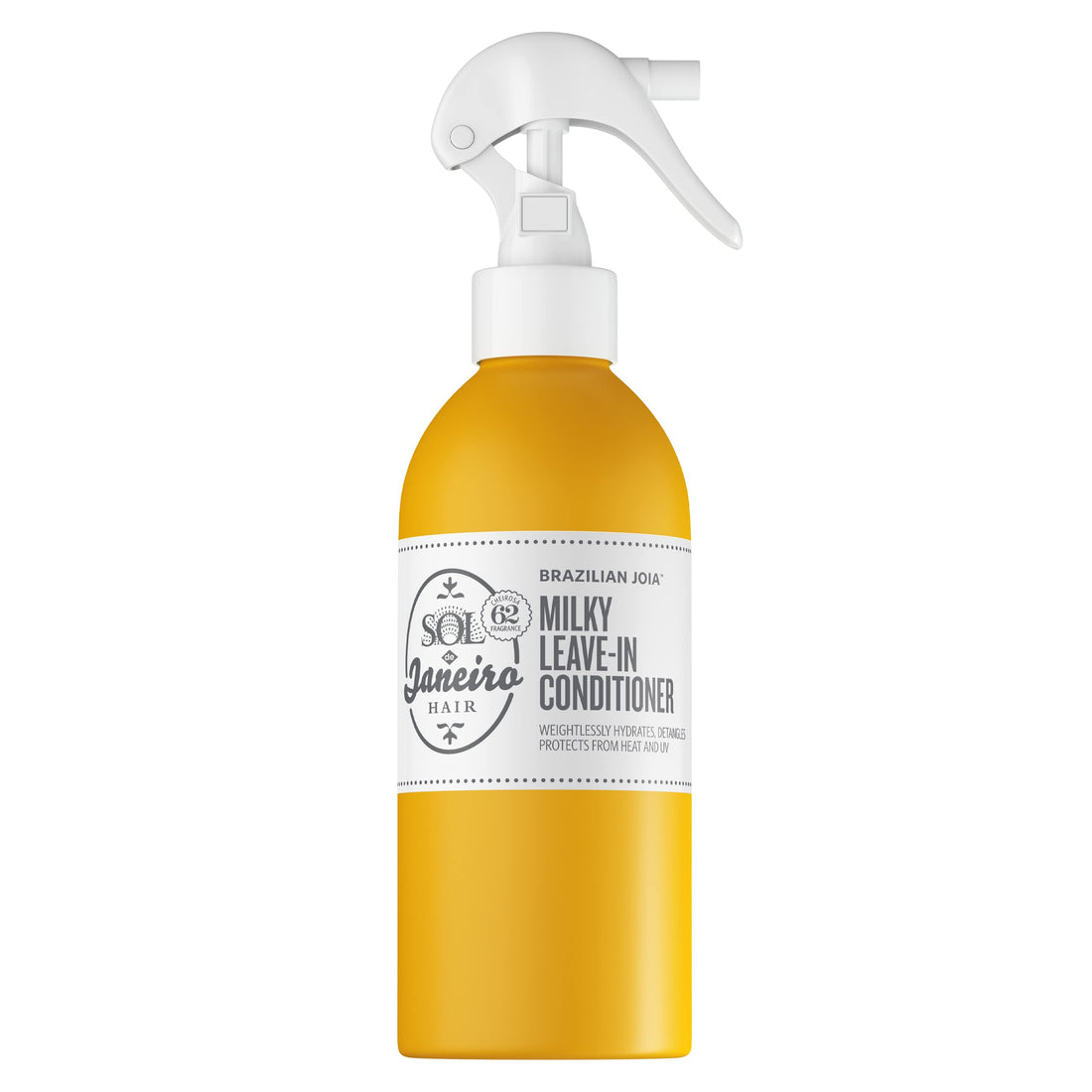 SOL DE JANEIRO Brazilian Milky Leave In Conditioner Spray | Detangler Treatment for Heat Protection and Fighting Frizz | For All Hair Types &amp; Color-Safe | Repairs Damage for Soft Hair 7.1 oz