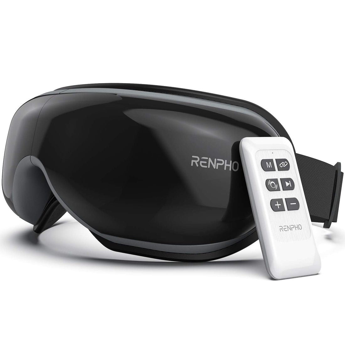 RENPHO Eyeris1 Eye Mask with Heat, Remote Control, Bluetooth Music, Ideal Christmas Birthday Gifts, Electric Eye Care Device, Rechargeable Sleep Mask for Eye Relaxation, Improve Sleep, Reduce Eye Bags