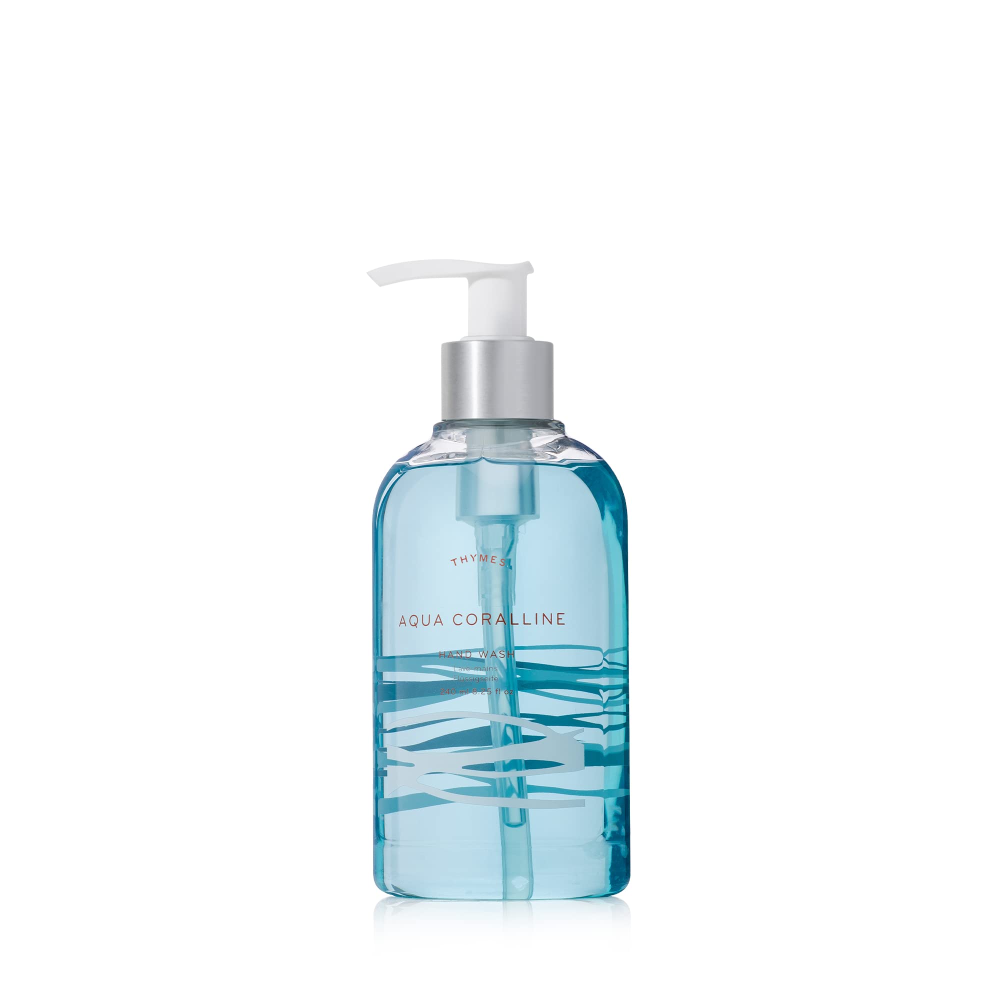 Thymes Eucalyptus Hand Wash - Liquid Hand Soap with Nourishing Ingredients - Eucalyptus Scented Skin Care Soap Dispenser - Botanical Fragrance, Glycerin &amp; Jojoba, Lightly Scented (8.25 oz)