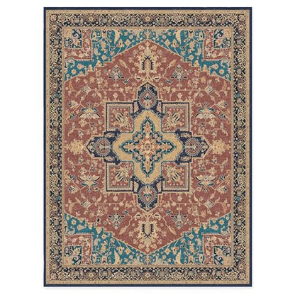 RUGGABLE Maral Heriz Washable Rug - Perfect Vintage Area Rug for Living Room Bedroom Kitchen - Pet &amp; Child Friendly - Stain &amp; Water Resistant - Creme 3&