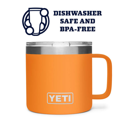 YETI Rambler 14 oz Mug, Vacuum Insulated, Stainless Steel with MagSlider Lid, Stainless