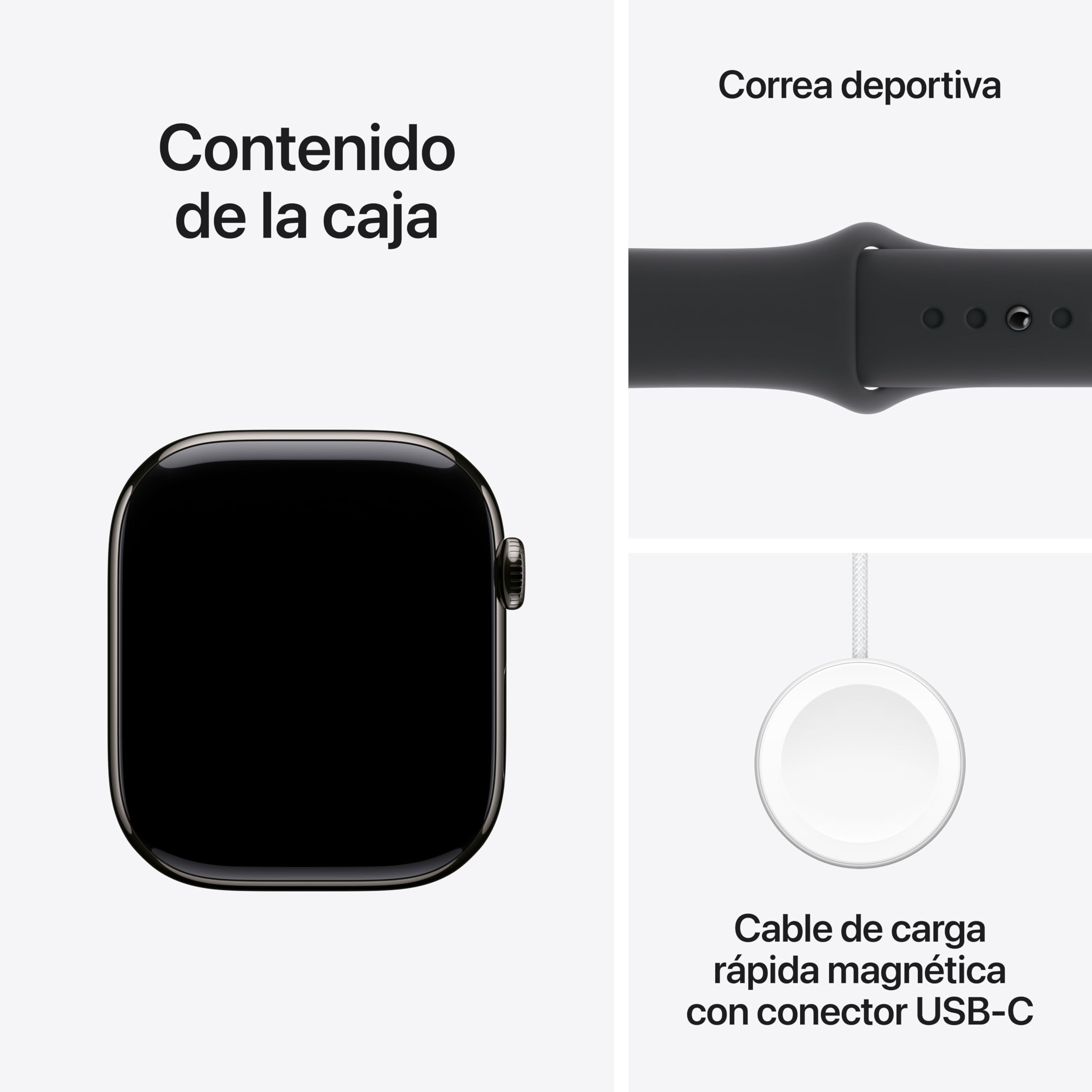 Apple Watch Series 10 [GPS 46mm] Smartwatch with Jet Black Aluminium Case with Black Sport Band. Fitness Tracker, ECG App, Always-On Retina Display, Water-Resistant