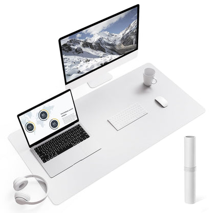 Non-Slip Desk Pad,Mouse Pad,Waterproof PVC Leather Desk Table Protector,Ultra Thin Large Desk Blotter, Easy Clean Laptop Desk Writing Mat for Office Work/Home/Decor(Pink, 23.6&quot; x 13.7&quot;)