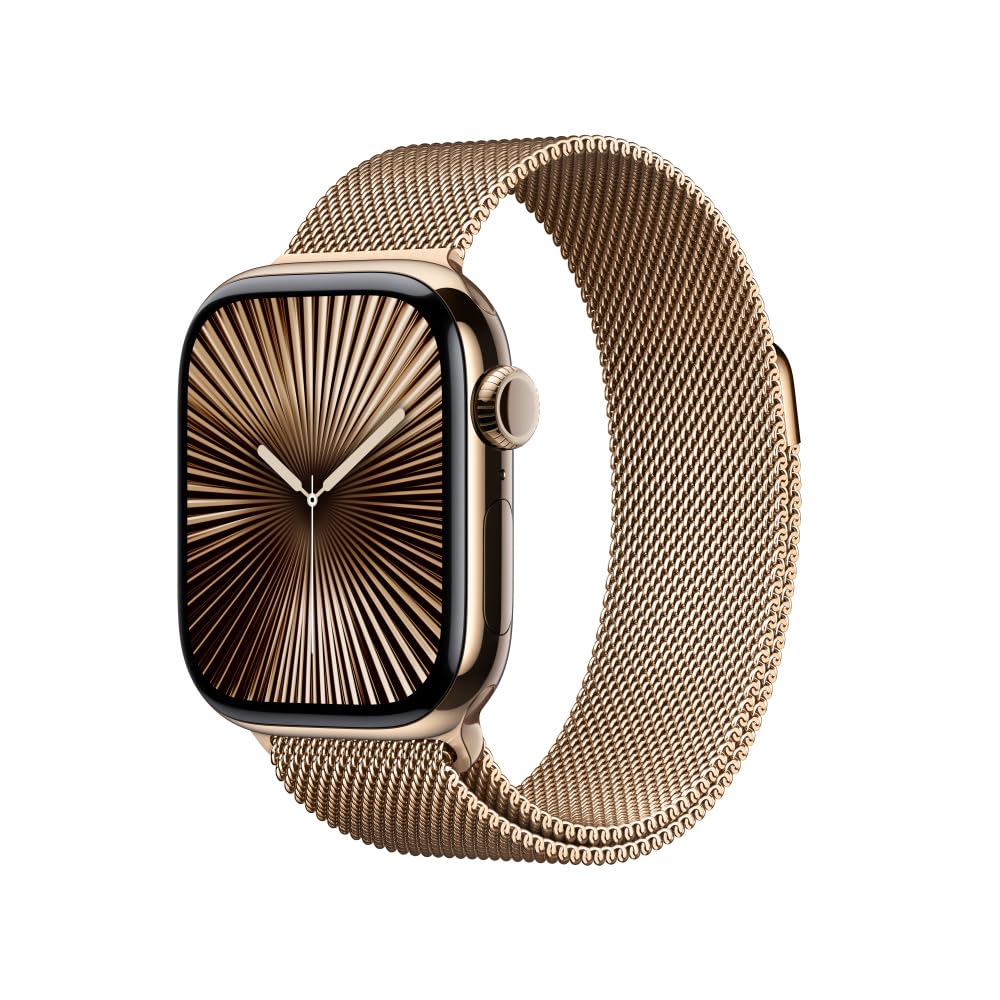 Apple Watch Series 10 [GPS 46mm] Smartwatch with Jet Black Aluminium Case with Black Sport Band. Fitness Tracker, ECG App, Always-On Retina Display, Water-Resistant