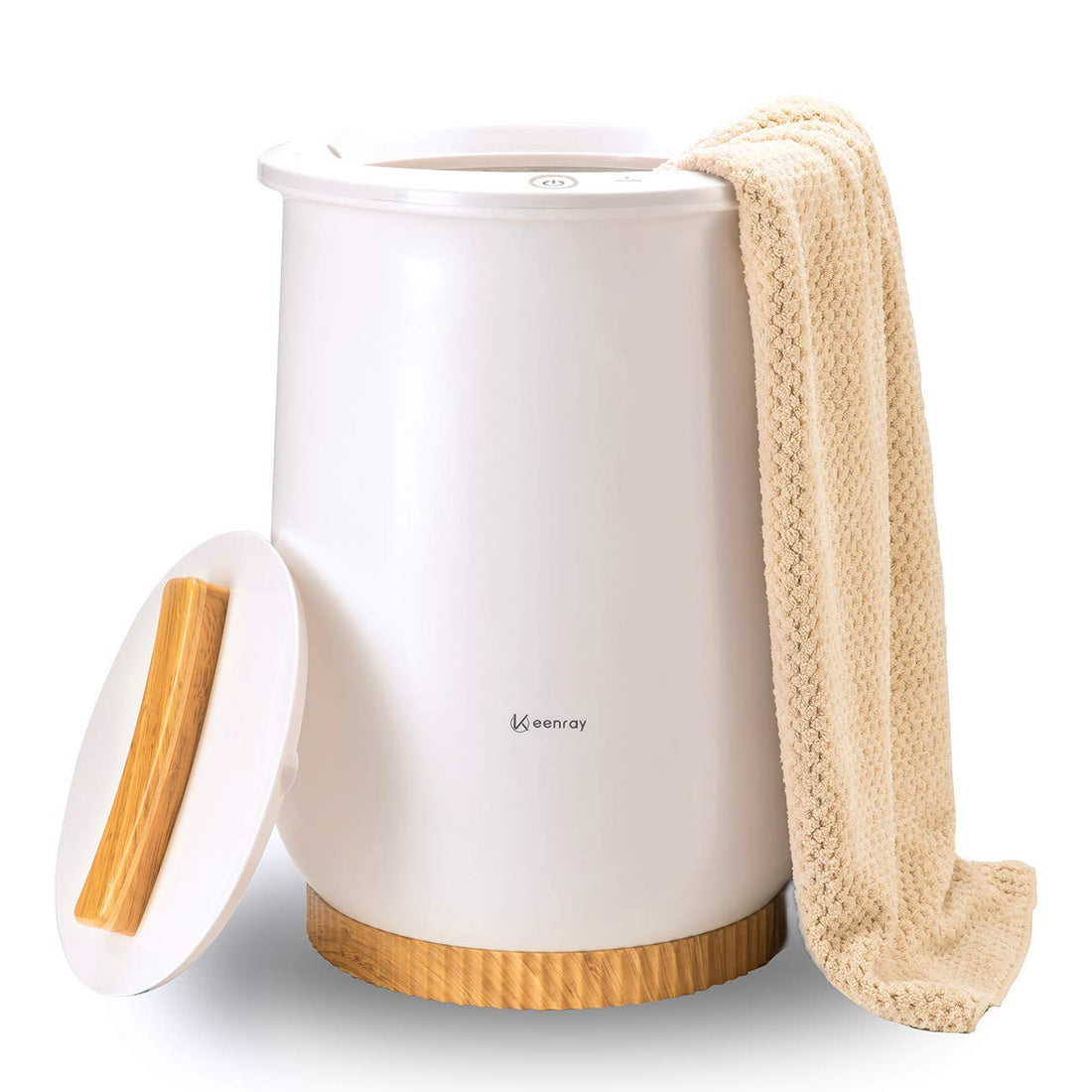 Keenray Towel Warmer, Luxury Towel Warmer Bucket, Large Towel Warmer for Bathroom, Auto Shut Off, Fits Up to Two 40&quot;X70&quot; Oversized Towels, Bathrobes, Blankets, PJ&