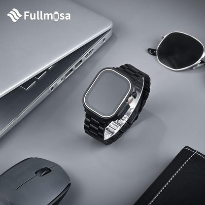 Fullmosa Compatible with Apple Watch Band 49mm 45mm 44mm 42mm 41mm 40mm 38mm, Stainless Steel iWatch Band with Case Compatible for Apple Watch Ultra 2 Ultra Series 10 9 8 7 6 5 4 3 2 1&amp;iWatch SE