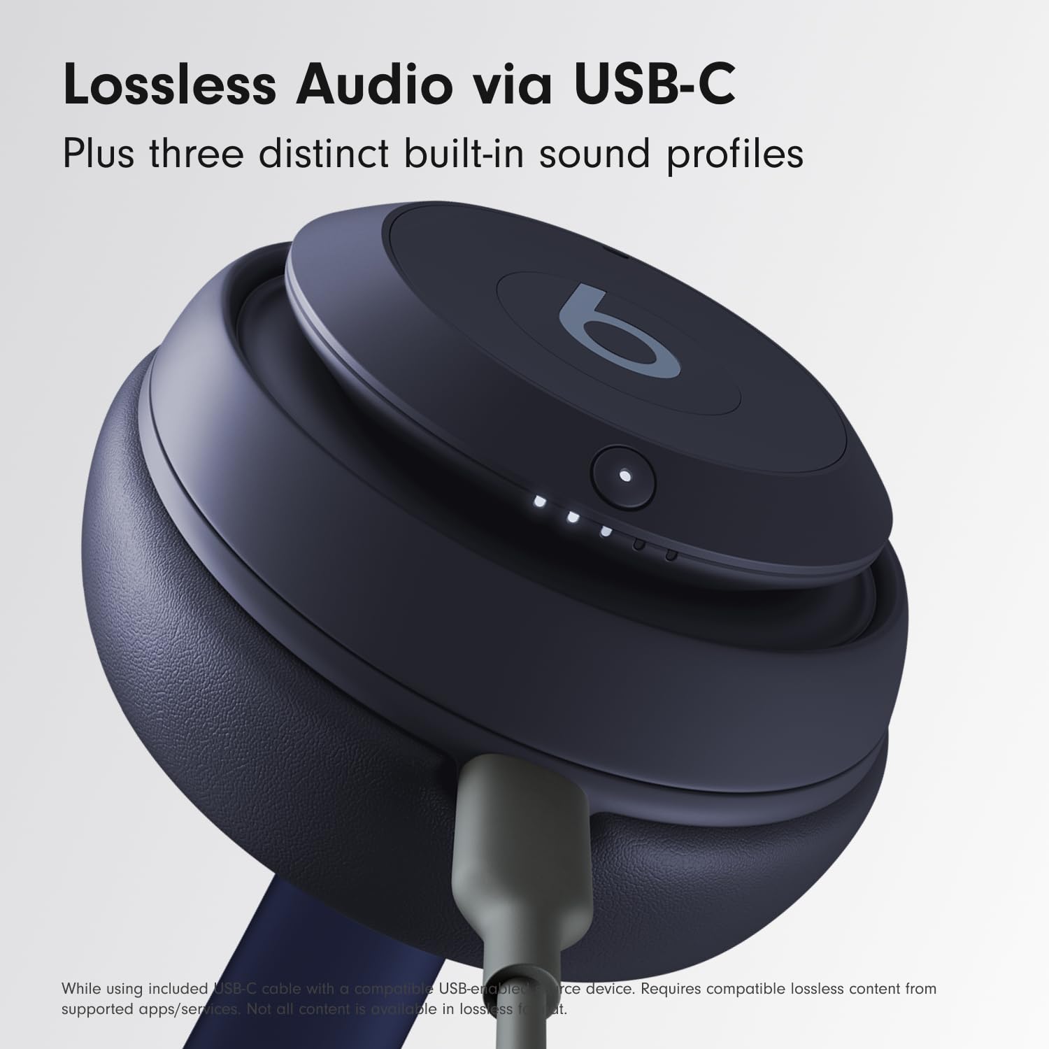 Beats Studio Pro - Wireless Bluetooth Noise Cancelling Headphones - Personalized Spatial Audio, USB-C Lossless Audio, Apple &amp; Android Compatibility, Up to 40 Hours Battery Life - Matte White