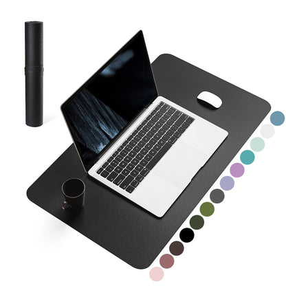 Non-Slip Desk Pad,Mouse Pad,Waterproof PVC Leather Desk Table Protector,Ultra Thin Large Desk Blotter, Easy Clean Laptop Desk Writing Mat for Office Work/Home/Decor(Pink, 23.6&quot; x 13.7&quot;)