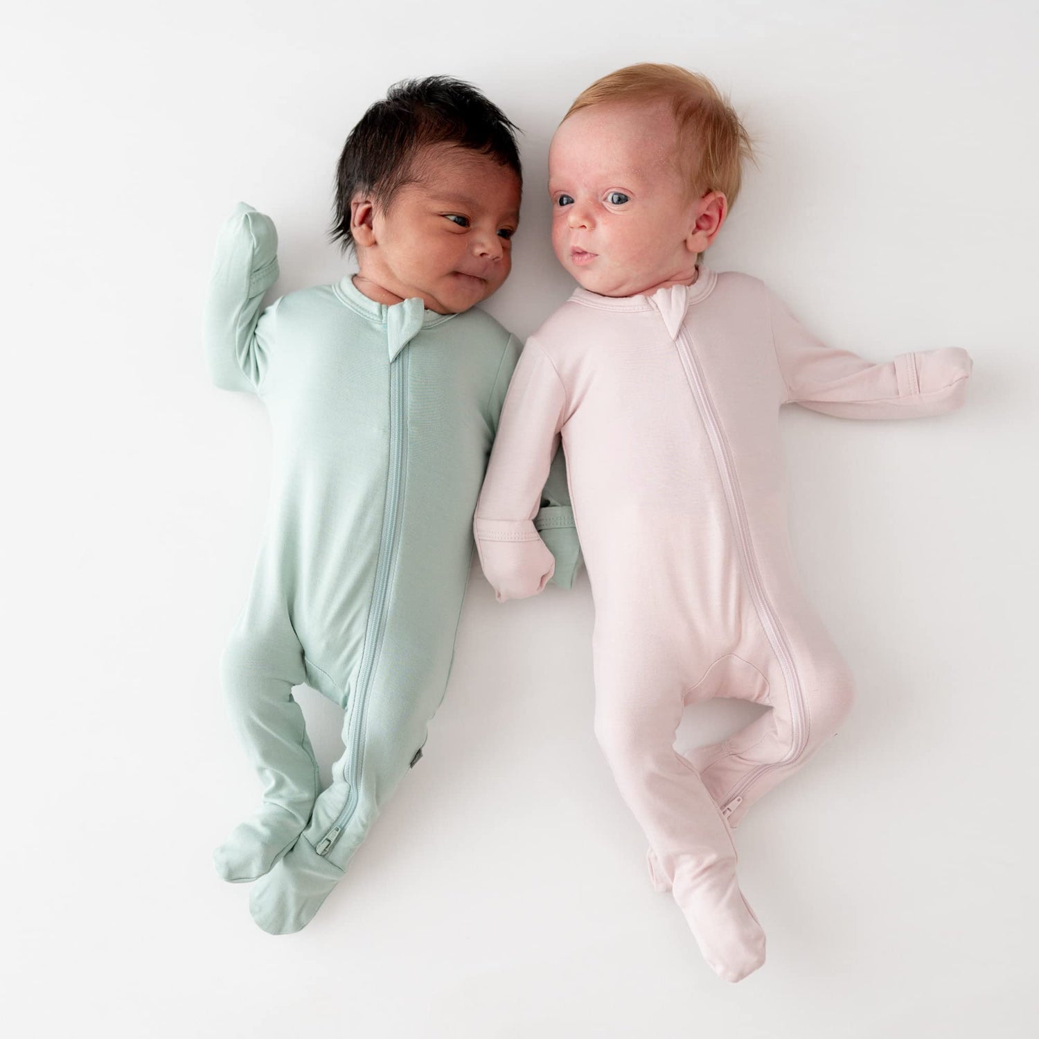 KYTE BABY Unisex Zipper Closure Footies, Rayon Made From Bamboo, 0-24 Months