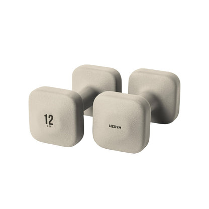 WeGym SafeGrip Dumbbells, Anti-Slip, Anti-Roll, Thick Handles, Free Weights, Square Dumbbells for Secure Workouts at Home, Weightlifting, and Personal Training