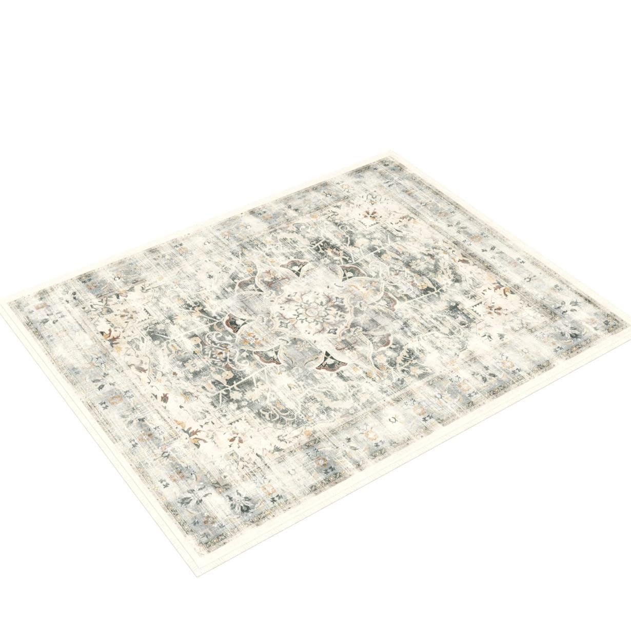 RUGGABLE – Sarrah Blue Quartz – Machine Washable Runner Rug – Pet &amp; Child Friendly – Stain &amp; Water Resistant – Non-Slip – 2.5&