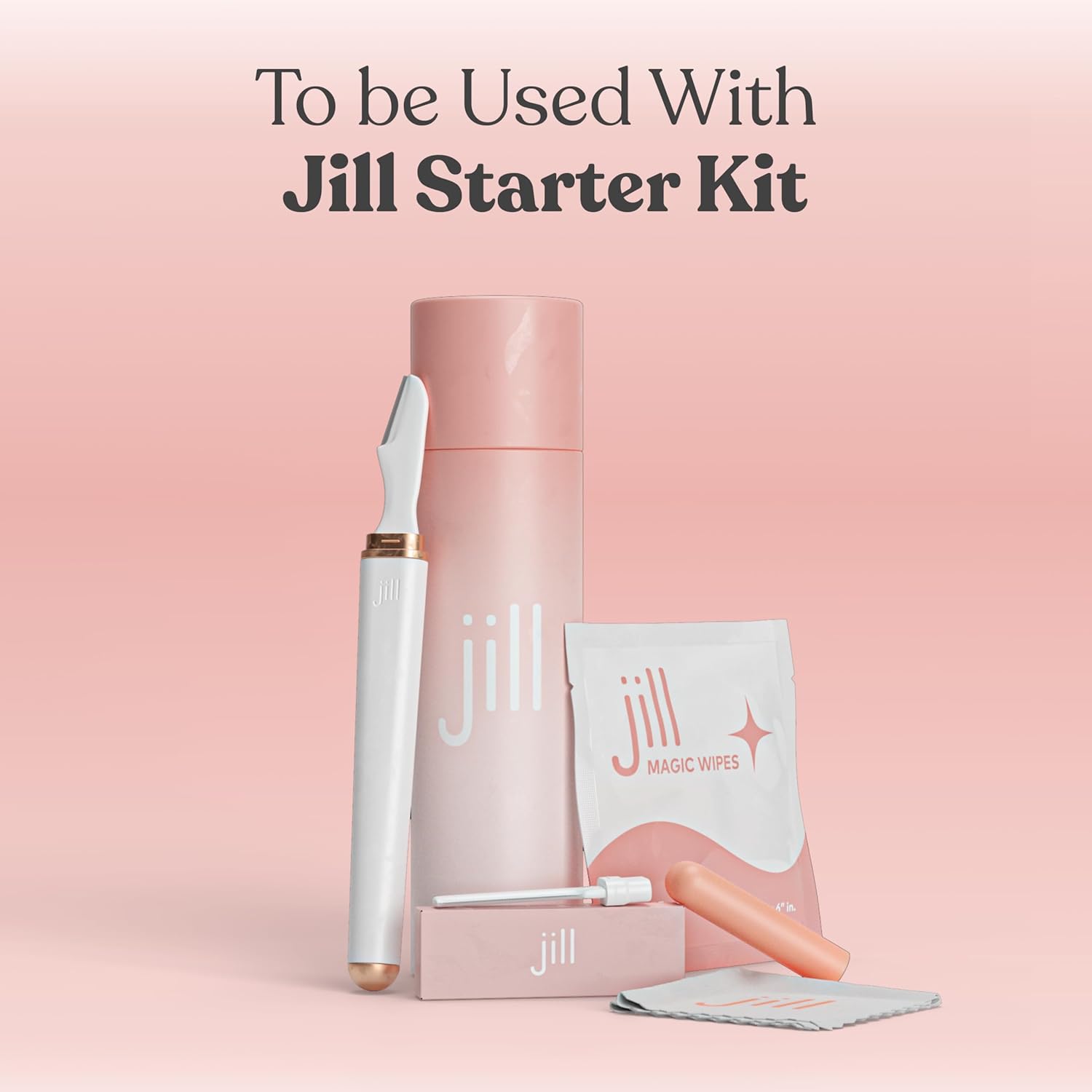 Jill Magic Wipes Pre Shave Dermaplane Oil Wipes + 4 Shave Sets, 8 Dermaplane Refill Blades Bundle
