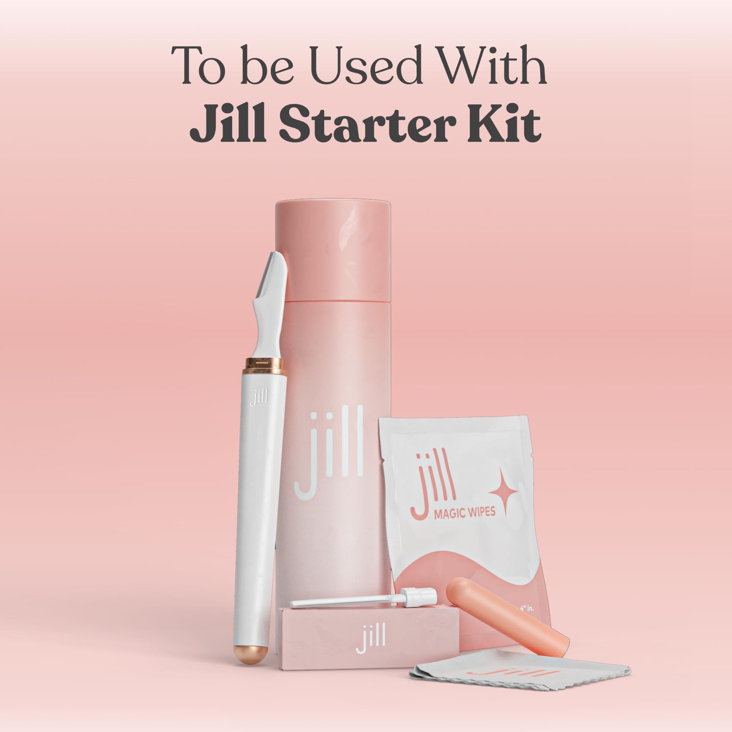 Jill Magic Wipes Pre Shave Dermaplane Oil Wipes for Face 6 Pack | Step 1 to Dermaplane Kit by Jill | Vitamin E, Squalane, Argan &amp; Rosehip Oil