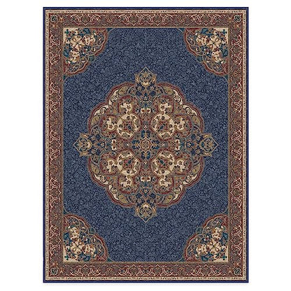 RUGGABLE Disney Traditional Mickey Mouse Washable Rug - Perfect Area Rug for Nursery Playroom Kids Room - Pet &amp; Child Friendly - Stain &amp; Water Resistant - Damask Grey 3&