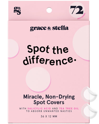 grace &amp; stella Pimple Patches For Face (Round, 36 Count) - Hydrocolloid Acne Patches for Face - Dermatologist Tested, Vegan, Cruelty-Free