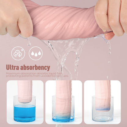 Yoofoss Muslin Burp Cloths for Baby 10 Pack 100% Cotton Baby Washcloths for Boys Girls Large 20&