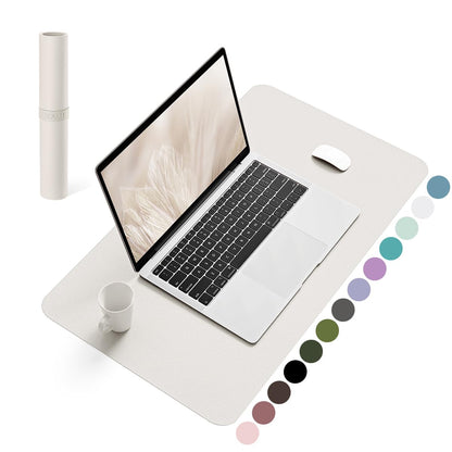 Non-Slip Desk Pad,Mouse Pad,Waterproof PVC Leather Desk Table Protector,Ultra Thin Large Desk Blotter, Easy Clean Laptop Desk Writing Mat for Office Work/Home/Decor(Pink, 23.6&quot; x 13.7&quot;)