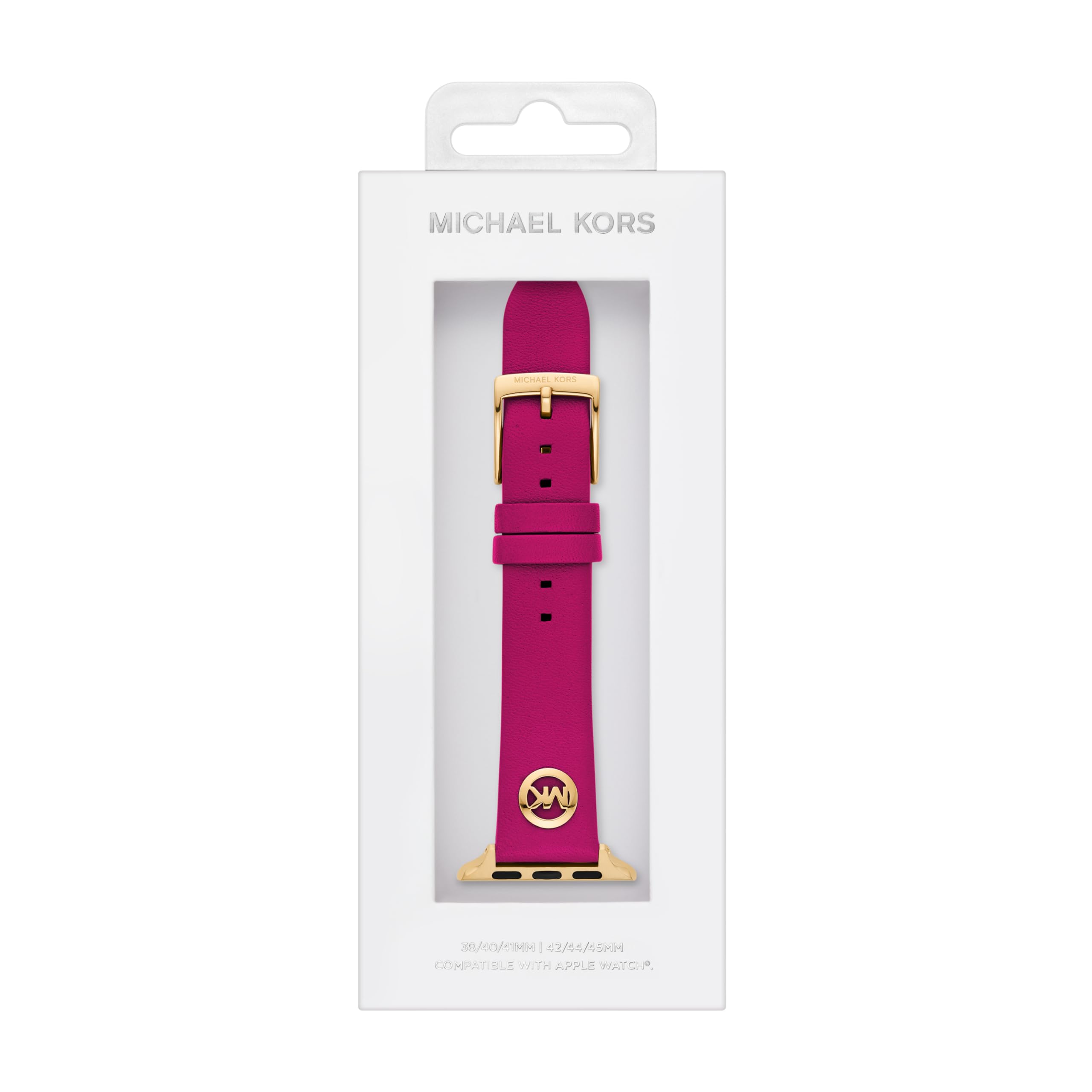 Michael Kors Band for Apple Watch; Silicone or Leather Smart Watch Bands for Women; Compatible with Apple Watch 38mm, 40mm, 41mm