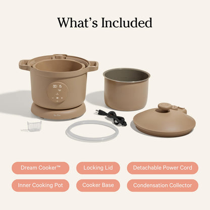 Our Place Dream Cooker | 6-quart Multicooker | 4 Versatile Modes | Pressure Cook, Slow Cook, Sear &amp; Saute, Keep Warm | Hands-Free Steam Release | Tailored Control Panel | Steam