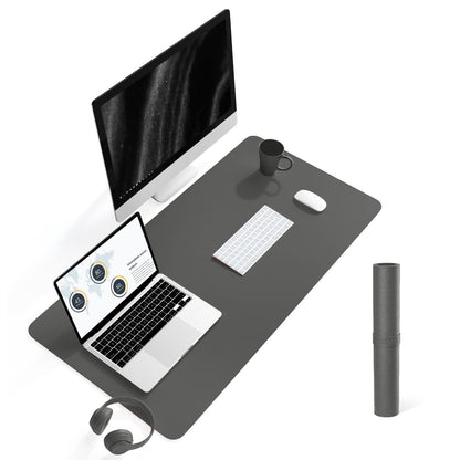 Non-Slip Desk Pad,Mouse Pad,Waterproof PVC Leather Desk Table Protector,Ultra Thin Large Desk Blotter, Easy Clean Laptop Desk Writing Mat for Office Work/Home/Decor(Pink, 23.6&quot; x 13.7&quot;)