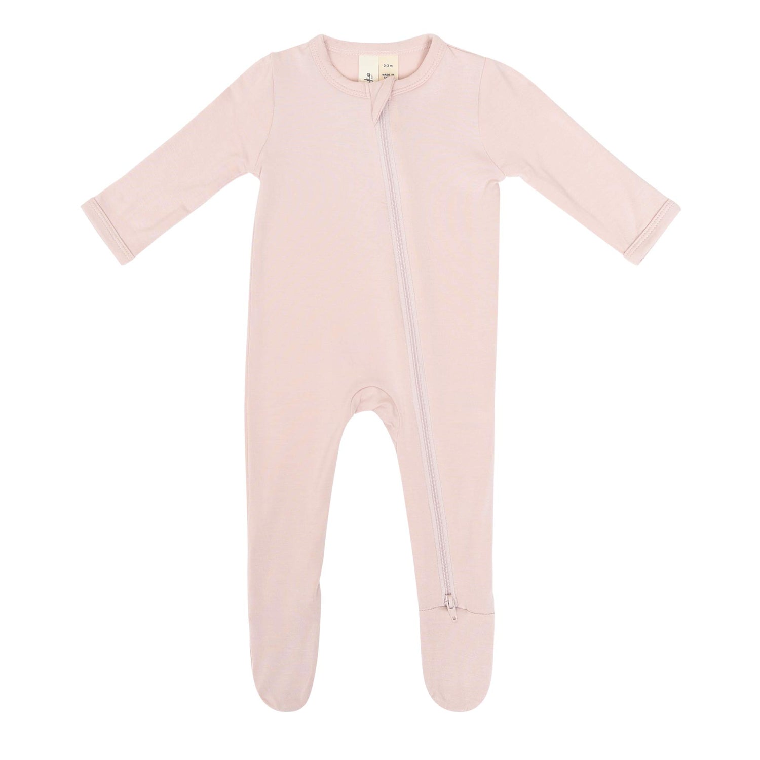KYTE BABY Unisex Zipper Closure Footies, Rayon Made From Bamboo, 0-24 Months