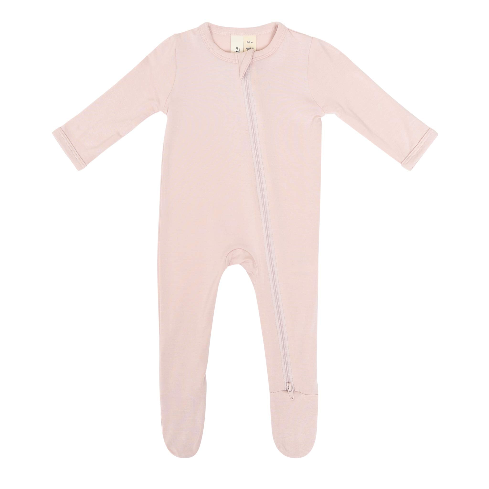 KYTE BABY Unisex Zipper Closure Footies, Rayon Made From Bamboo, 0-24 Months