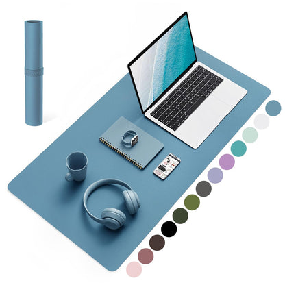 Non-Slip Desk Pad,Mouse Pad,Waterproof PVC Leather Desk Table Protector,Ultra Thin Large Desk Blotter, Easy Clean Laptop Desk Writing Mat for Office Work/Home/Decor(Pink, 23.6&quot; x 13.7&quot;)