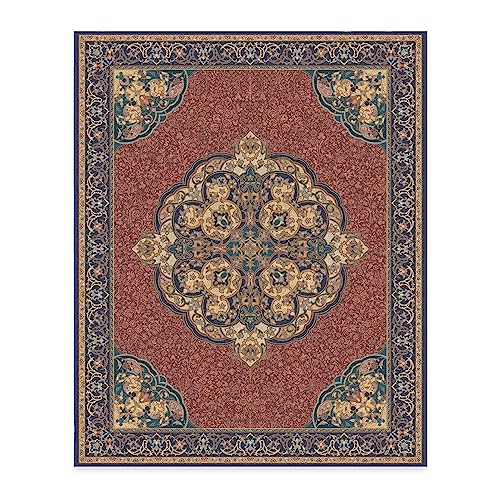 RUGGABLE Disney Traditional Mickey Mouse Washable Rug - Perfect Area Rug for Nursery Playroom Kids Room - Pet &amp; Child Friendly - Stain &amp; Water Resistant - Damask Grey 3&