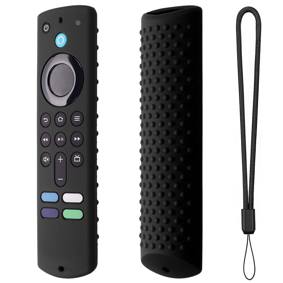 Silicone Remote Cover for Fire TV Stick 4K (2nd Gen) 2023, Fire TV Stick (3rd Gen) 2021,Fire TV Stick 4k&amp;4K Max (2021 Release) Silicone Protective Case with Lanyard(Lavender Gray)