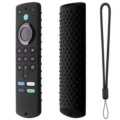 Silicone Remote Cover for Fire TV Stick 4K (2nd Gen) 2023, Fire TV Stick (3rd Gen) 2021,Fire TV Stick 4k&amp;4K Max (2021 Release) Silicone Protective Case with Lanyard(Lavender Gray)